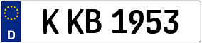 Trailer License Plate